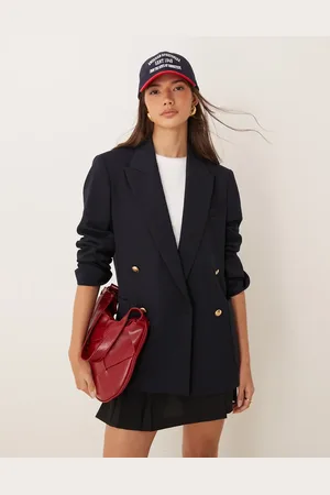 GANT Double breasted club blazer in navy