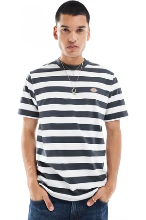 Dickies River Grove striped t-shirt in dark and white - exclusive to ASOS