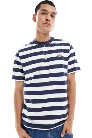 Dickies River Grove striped t-shirt in and white - exclusive to ASOS