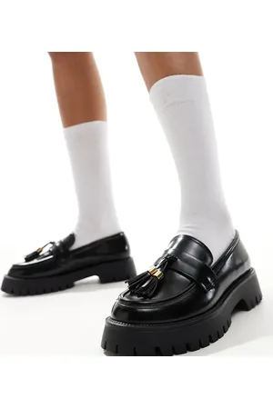 SEQWL Chunky tassel loafers in
