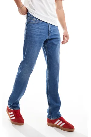 Tommy Hilfiger Ryan regular straight jeans in mid wash-Blue