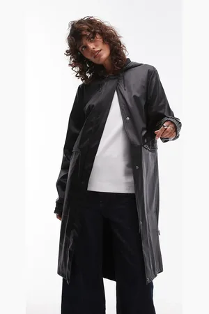 Rains 18550 waterproof drawcord waist parka in