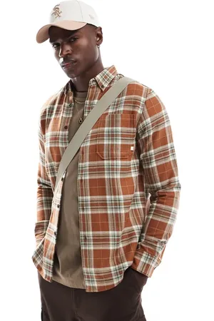Farah Marcelo check long sleeve shirt in