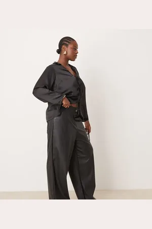 New Look New Look Curve western PU pants in