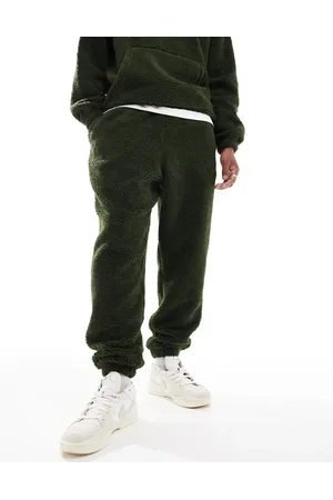 ASOS Oversized borg trackies in green