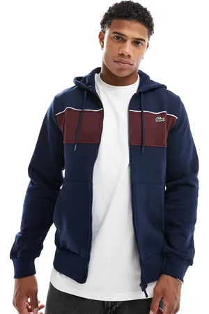 Lacoste Colour block zip hoodie in