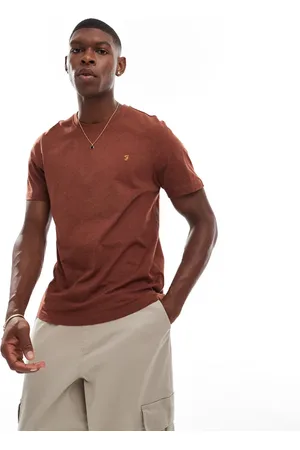 Farah Danny cotton t-shirt in -Red