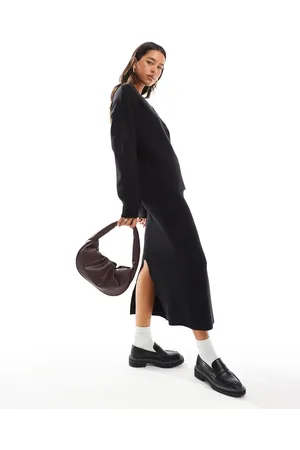Object Structured knit midi skirt in (part of a set)