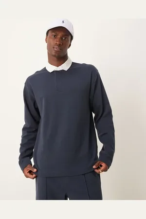 New Look Long sleeve rugby polo shirt in (part of a set)