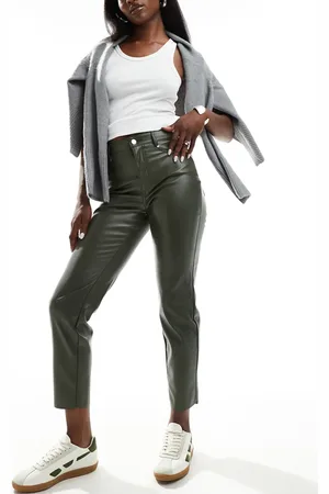 ONLY Emily high waisted faux leather pants in