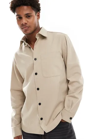 JJ Heavy overshirt in beige-Neutral