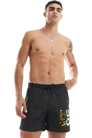 HUGO BOSS HUGO Swimwear Rame swim shorts in with holographic logo print