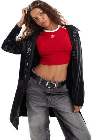Rains 12020 waterproof long jacket in black shine