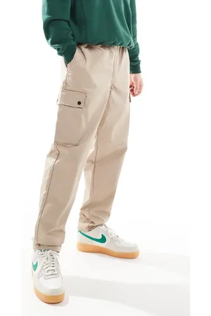 JACK & JONES Bill wide fit cargo pants in beige-Neutral