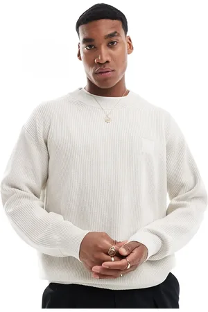 HUGO BOSS Acircolo knitted jumper in -Neutral