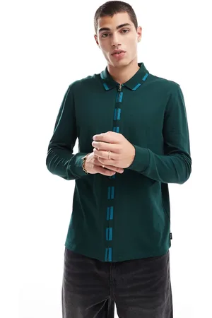 Paul Smith Button down tipped polo shirt in
