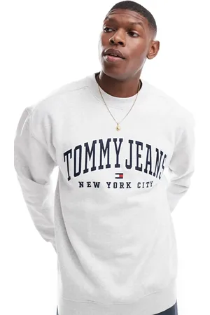 Tommy Hilfiger Varsity logo sweatshirt in light grey