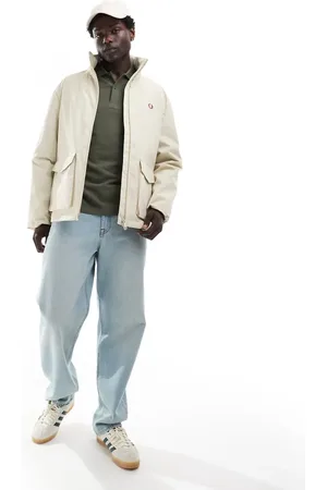 Fred Perry Patch pocket sports jacket in light -Neutral
