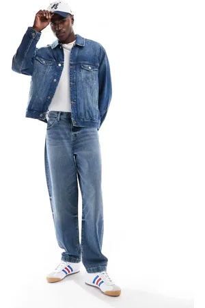 Tommy Hilfiger Game Day denim jacket in wash-Blue