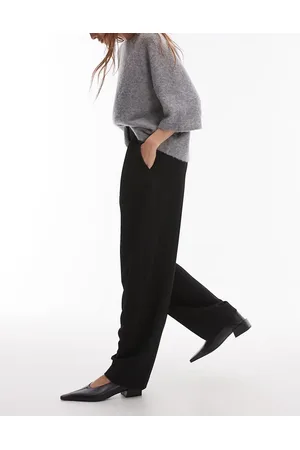 & OTHER STORIES Tailored tapered leg pants with front pleat detail in