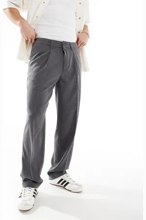 Cotton On Cotton On relaxed pleated smart pants in -Grey