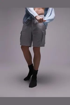 Topman Jersey cargo shorts in marl