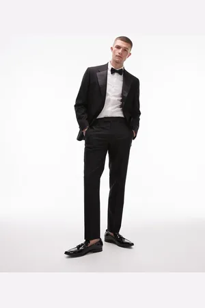 Topman Slim tux suit pants in