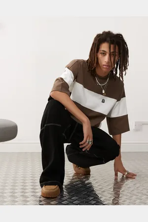 Dr Denim Curtis oversized fit t-shirt in stripe