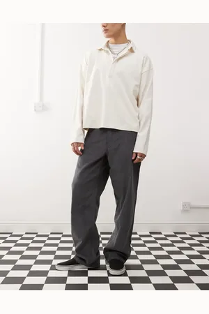 Vans Check-5 loose fit corduroy chino pants in dark grey