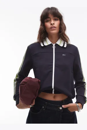 Lacoste Zip stripe track jacket in