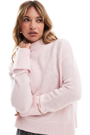 Brave Soul High neck slouchy jumper in baby