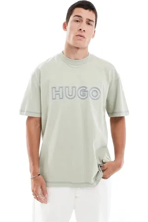 Hugo Blue Nitlogo oversized t-shirt in light