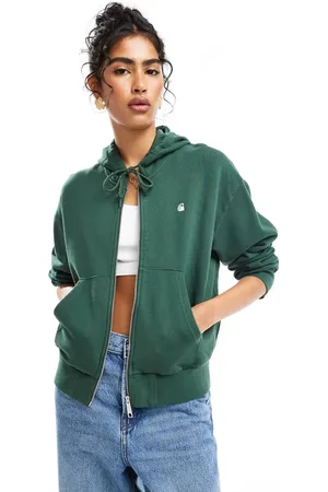 Carhartt Casey zip up hooded sweatshirt in -Green