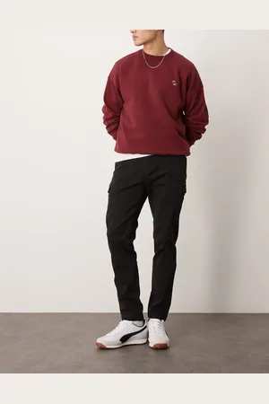 Calvin Klein Modern twill tapered cargo pants in black