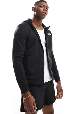 The North Face Mountain Athletics full zip logo hoodie in black