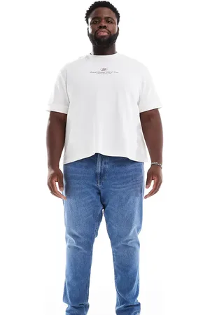 Tommy Hilfiger Plus Ryan regular straight jeans in mid wash-Blue