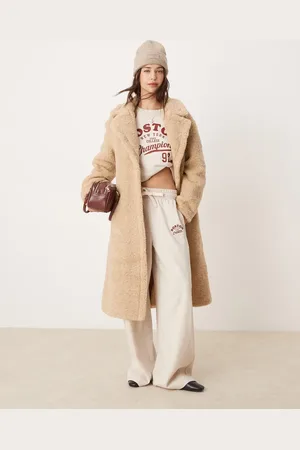 Glamorous Faux fur long coat-Neutral