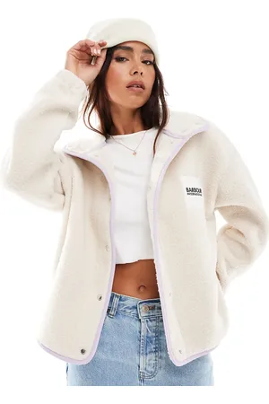 Barbour Borg fleece jacket in exclusive to ASOS-Grey
