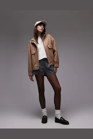 SELECTED Femme bomber jacket with pockets in -Neutral