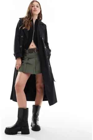 Brave Soul Belted trench coat in