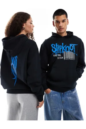 ASOS Unisex oversized licence hoodie with Slipknot prints in