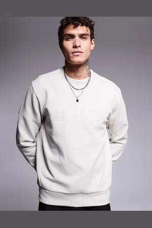 HUGO BOSS Salbo sweatshirt in -Neutral