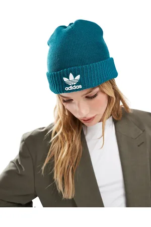 adidas Trefoil beanie in teal-Blue