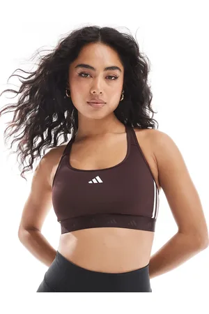 adidas Adidas Training Hyperglam mid-support sports bra in