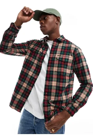 Ralph Lauren 2 pocket check brushed oxford shirt classic oversized fit in /green