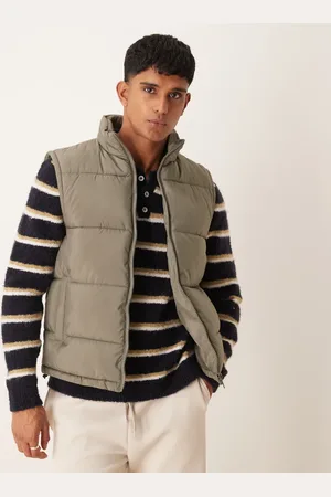 New Look Padded vest in -Green