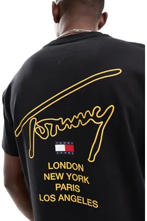 Tommy Hilfiger City signature back print t-shirt in
