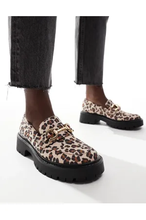 London Rebel Perdy metal trim chunky loafers in -Multi