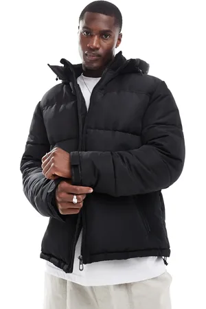 New Look Ripstop fabric hooded puffer jacket in