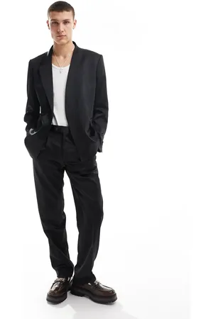 Viggo Oversized suit pants in high shine